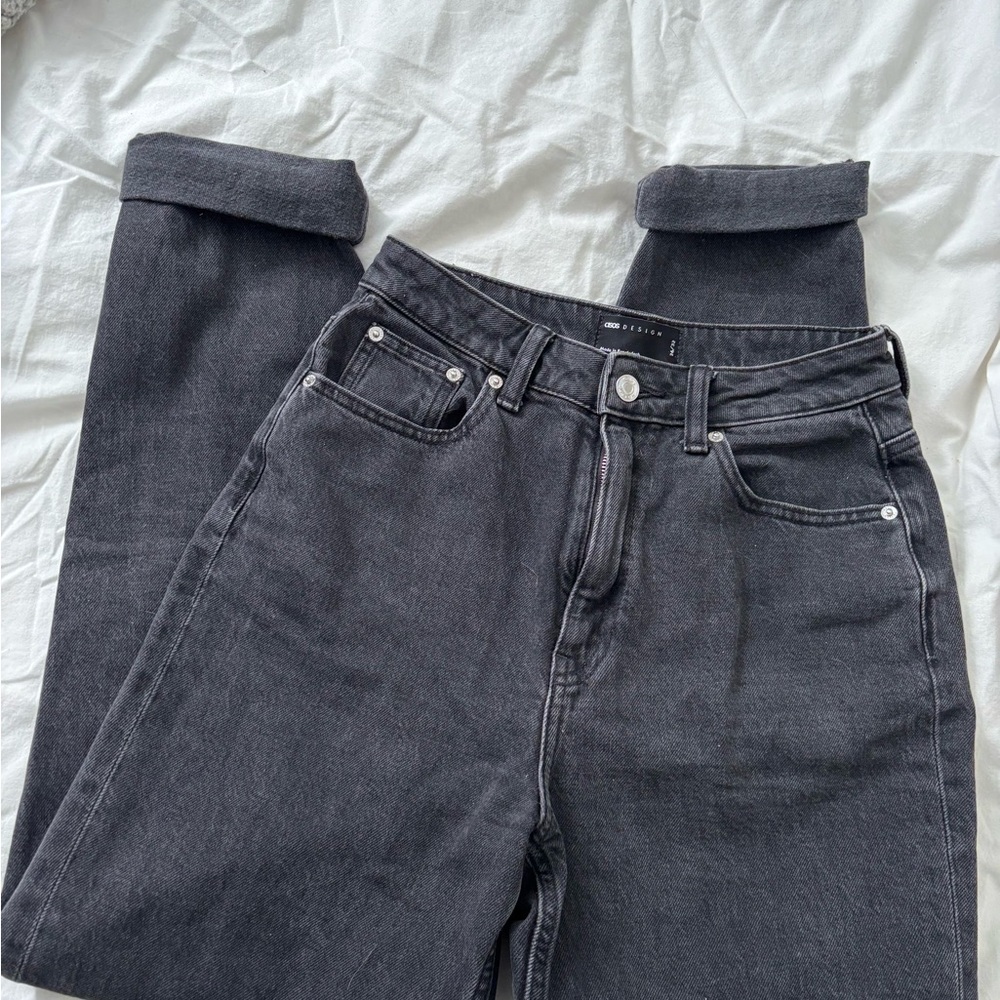 ASOS High Rise Black Jeans - Picture 2 of 4